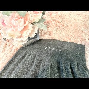 NVGTN Black Speckled Contour Seamless Leggings, Medium